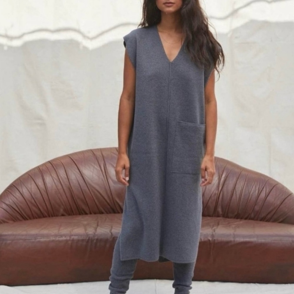 Lunya - Dark Grey Midi Dress